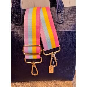 Crossbody Purse Striped Purple Blue Yellow Pink Bag Strap Guitar Bag Strap NEW